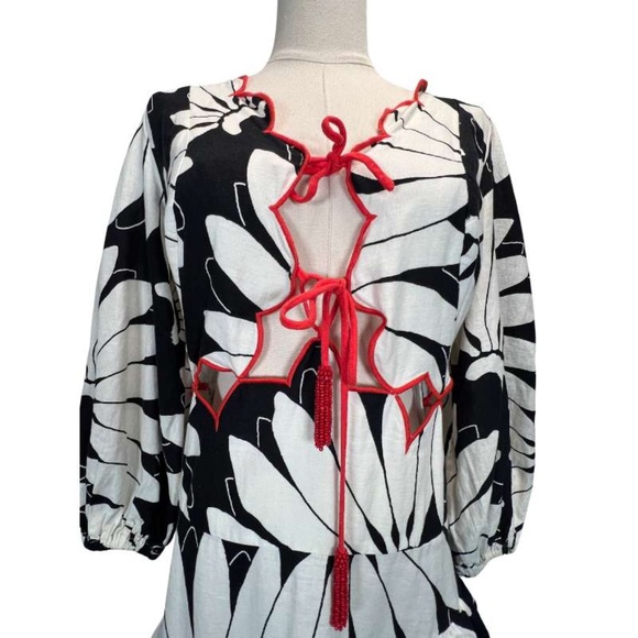 FARM Rio Cutout Tiered Maxi Dress (S) - Picture 15 of 15